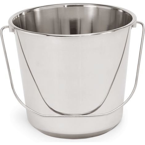 Seau en Acier au nickel-chrome 10 dl H 240 mm - Was Germany