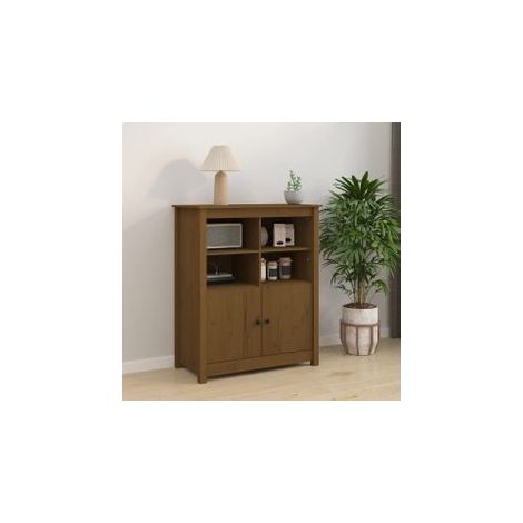 Buffet Marron miel 83x41,5x100 Bois massif de pin (1/5)