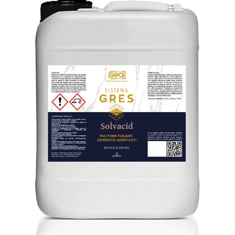 SOLVACID+ GEAL 5L      Detersolvente acido sinergizzato per gres porcellanato (1/4)