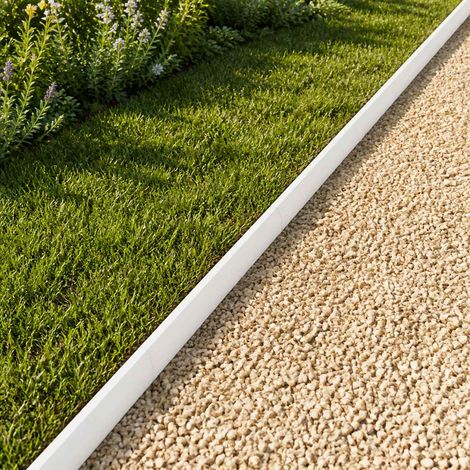 vidaXL Perfil de cobertura para jardín 10 uds. 100 x 5 x 5 cm Acero (1/5)