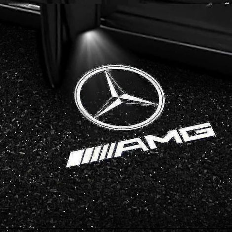 Deux projecteurs de logo LED pour les portes des modèles Mercedes-Benz GLS/GLC/GLB/GLA/A/B/C/E. (1/5)