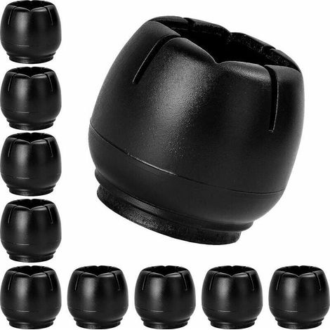 Silicone Table et Chaise Antidérapantes Pieds,32 Pièces Capuchons de Jambe de Chaise en Silicone,Chaise Casquettes Pieds de Chaise Protecteur,Convient aux Pieds de Meubles Ronds et Carrés en Noir (2 (1/5)