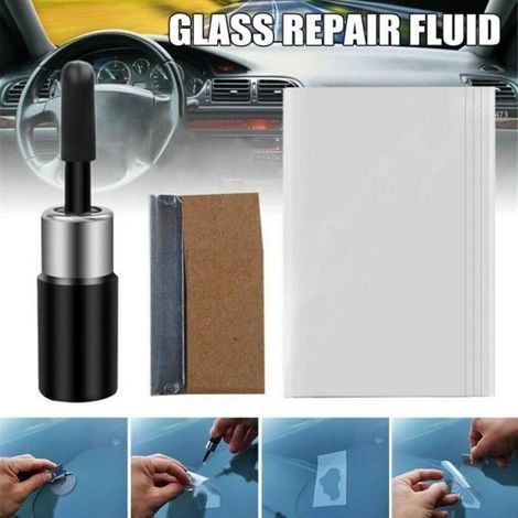 Kit de réparation de pare-brise Outil de réparation de fissure de verre correcteur pour voiture (1/4)