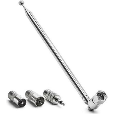 Adaptateur d'antenne tige 3,5 mm, connecteur mâle de type F pour antenne radio FM (1/5)
