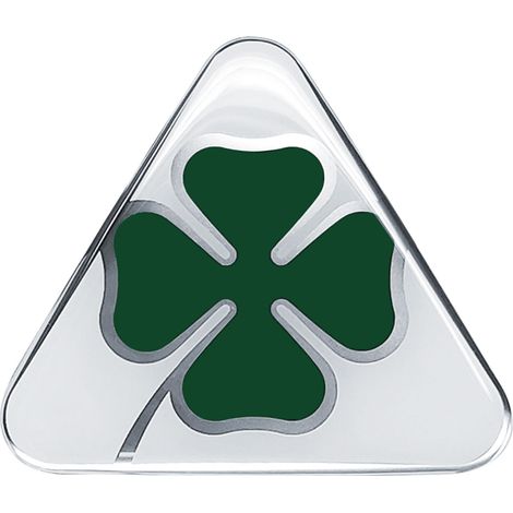 Alfa Romeo Adesivi 3D Quadrifoglio - Colore: BIANCO - Dimensione: 100 MM