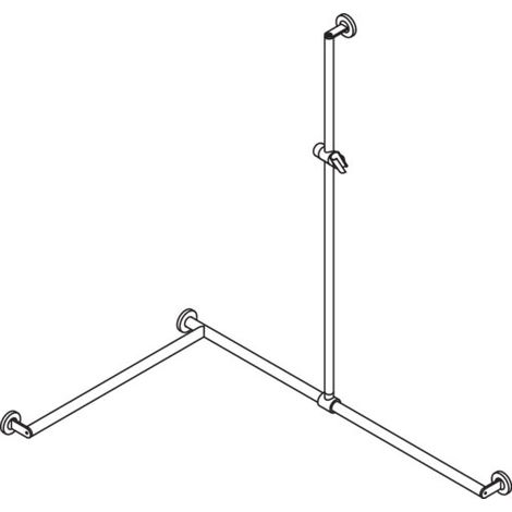 HEWI 900.35.33560 JK DUHA, Ø:25/30, A1:1250, W1:1185, W2: (1/2)