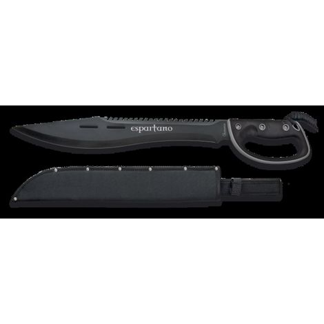 Machete Cortacaña Martinez Albainox Spartan con Mango Gomma e lama da 45 cm Incluso Nylon 31886 Case