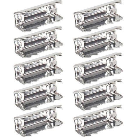 10 clips de fixation métalliques GT2 pour courroie de distribution ouverte en caoutchouc de 6 mm (1/5)