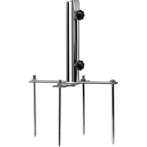 Poinçon à Parasol de Plage Base Lourde Réglable à 4 Pointes Ancrage et Stabilisateur de Parasol Pour Jardin Piscine Terrasse Pelouse et Estival (1/5)