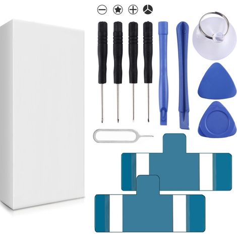 12-in-1 Repair Tool Kit (4 screwdrivers + 2 levers + 1 suction cup + 2 thick triangular blades + SIM card eject tool)