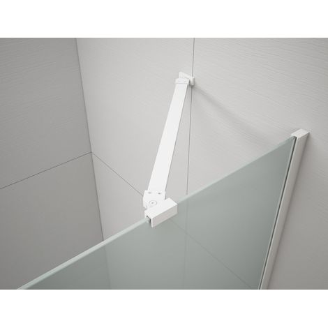 ESCA Douche Enclosure Corner Support Bar 900mm, blanc mat (1/2)