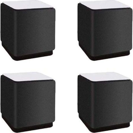 Pieds de Meubles en Acier au Carbone Carrés Rehausseur 5cm Protection Plancher Lits Canapés Armoires (1/4)