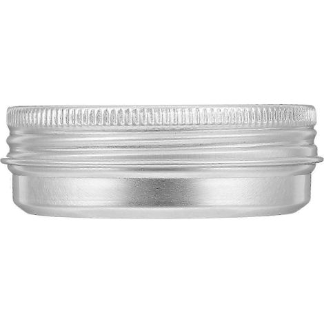 Pots à crème en aluminium, boîte d'échantillons compatible avec les voyages, 50 ml, avec couvercle