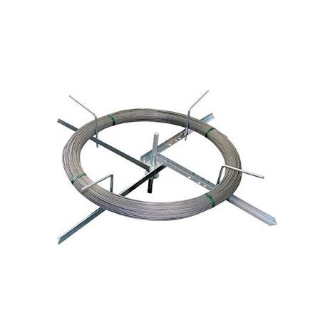 Enrouleur tuyau arrosage zingué – Longueur 50m – Fixation murale – Pour fil Horse Wire – Résistant à la corrosion