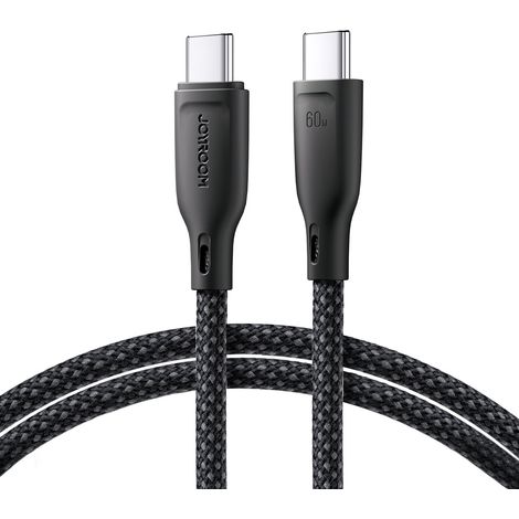 Joyroom Multi-Color Series SA34-CC3 USB-C/USB-C-Kabel 60 W schnelle Übertragung 1 m Lila (1/5)