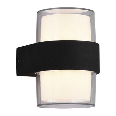 Luminaires de jardin, Applique extérieur led Molina rond Anthracite en Metal, TRIO (1/4)