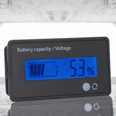 GY-6GD PCB Indicateur de Batterie HTN avec Alarme et Écran LCD 12-84V Bleu pour Scooter (1/5)