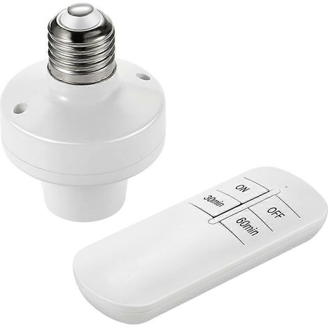 E26/E27-Steckdose mit drahtloser Fernbedienung, 20 m Reichweite, intelligentem Ein-/Ausschalter, Smart-Gerät (220 V) (1/5)