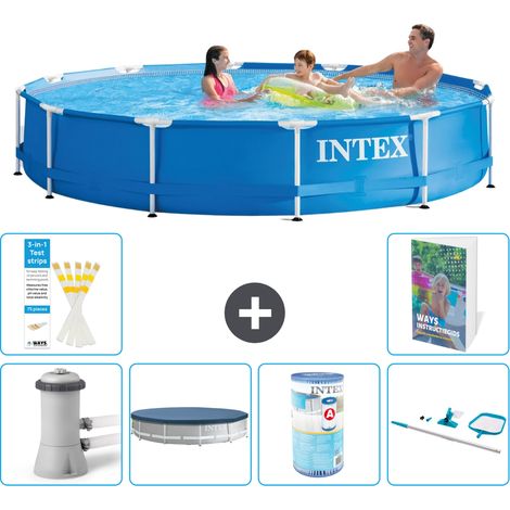 Frame Pool Rund - 366x76 cm - 7-teilig S304