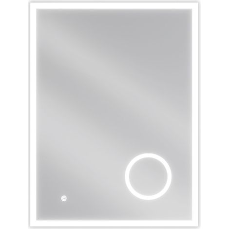 Mexen Kala specchio da bagno retroilluminato con specchietto cosmetico 60 x 80 cm, LED 6000K, anti-appannamento (1/5)