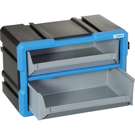 Modularer Schubladenschrank mit 2 Tabletts fuer Werkstatt Fervi c086/02t
