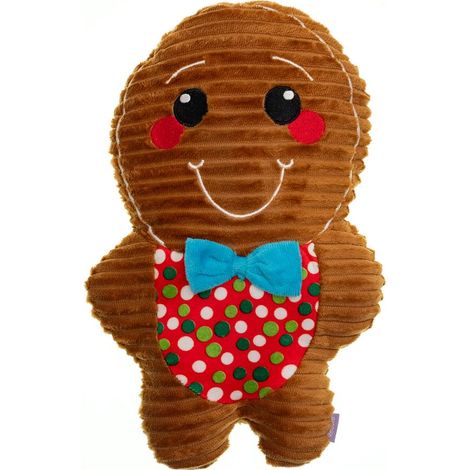 Gioco per cani natalizio pan di zenzero papa marrone 32 cm