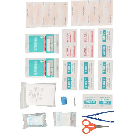 Trousse de survie d'urgence, sac médical portable avec bande adhésive, bandage Mullauflage et garrot (1/5)