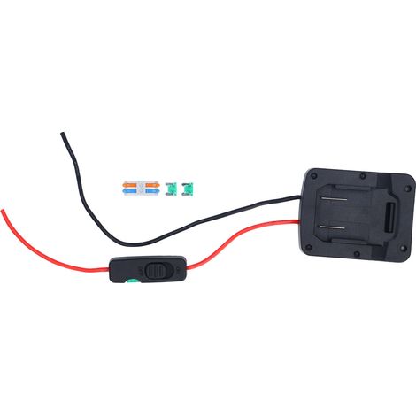 Adaptateur de batterie pour outil électrique, avec interrupteur à fusible, Terminal de fil pour PARKSIDE X20V TEAM 20V PAP20A1 PAP20A3 PAP20B1 PAP20B3