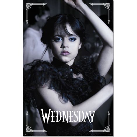 Grupo Erik Poster Miércoles Addams baile - Laminas decorativas 61x91,5cm a todo color  Posters para pared ideal decoración habitación