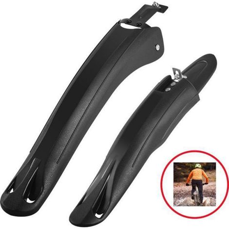 Garde-boue - Kit de garde-boue pour vélo - Garde-boue universels avant et arrière - Portables, réglables, compatibles avec t (1/4)