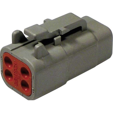 TE Connectivity DTM 06-4 S Rundstecker Stecker, gerade Gesamtpolzahl: 4 Serie (Rundsteckverbinder):