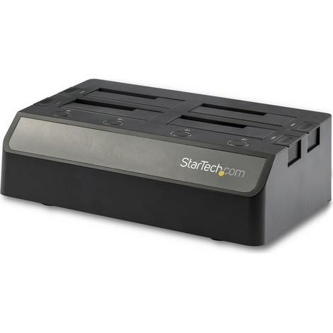 StarTech.com SDOCK4U313 Speicherlaufwerk-Docking-Station USB 3.2 Gen 2 (3.1 Gen 2) Type-C Schwarz (1/4)