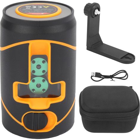 Niveau à bulle laser T06 Mini Portable Vert Auto-nivelant Outil de Mesure Étanche pour Usage Intérieur (1/5)