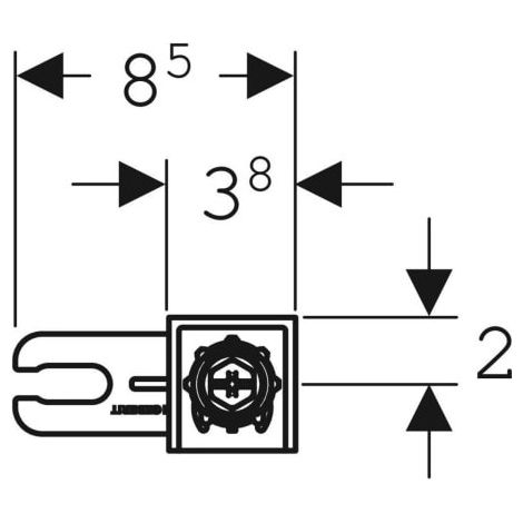 Set de fixations murales Geberit Duofix pour montage individuel (Réglage prof.18,5-24,5cm) (1/4)