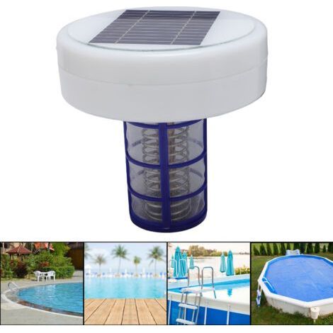 Purificateur D'eau De Piscine Ioniseur Flottant Cuivre Filtre Anti-Algue Nettoyage Solaire (1/5)