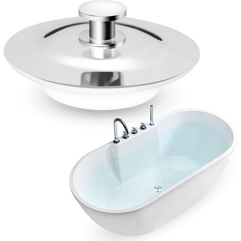 Couvercle de bonde, 1 unité, 45 mm, en caoutchouc, résistant aux odeurs, forme universelle, pour l'entretien de la salle de bain, du lavabo ou de la baignoire.-AquaForge (1/5)