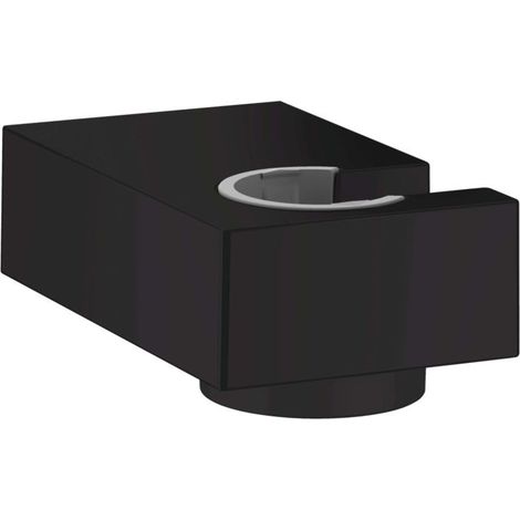 Support mural pour douchette universel E, noir mat (28387670) (1/5)