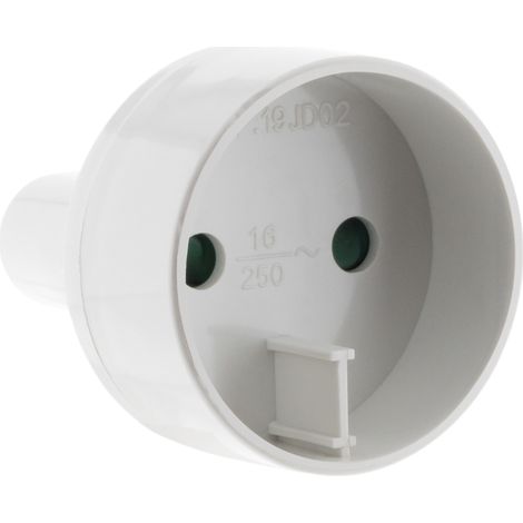 Adaptateur voyage USA/UE - Blanc - Zenitech (1/7)