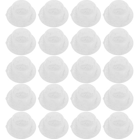 Möbellochstopfen 10 mm runde transparente Kappen 50 Stück