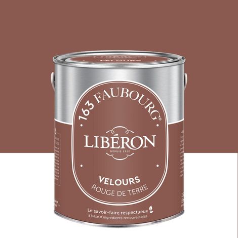 LIBERON Peinture rouge de terre multisupport 163 faubourg LIBÉRON velours 2.5 l (1/3)