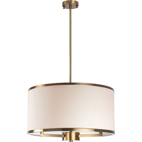 Hängeleuchte Rovegno, 942flg1371, Strukturfarbe Gold, Energieklasse, Weiß