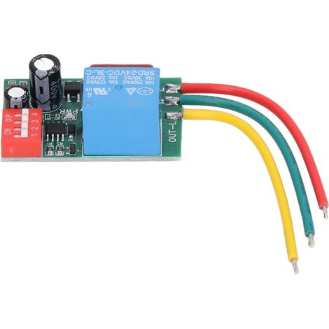 Interrupteur relais programmable minuterie retard réglable 110V-220V entrée 1 voie sortie commande (1/5)