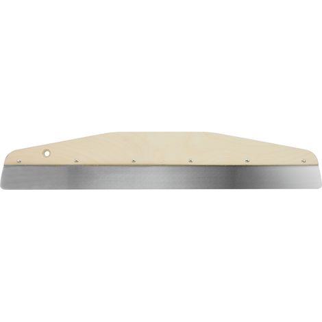 Lame inox à araser – Longueur 60 cm – Poignée bois labellisée FSC ergonomique – Outil professionnel pour araser, lisser et parfaire les finitions sur grandes surfaces (1/2)