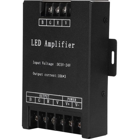 Amplificateur de signal LED, lampe, bande lumineuse RGB, module répéteur de puissance, contrôleur d'alimentation, DC5-24V (1/5)