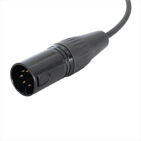 Adaptateur GA Dual Plugs Vers XLR 5 Broches Câble de Casque D'Aviation Noir Universel pour Communication Aéronautique (1/5)