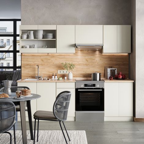 Ligne de cuisine R-Line, Beige, 240cm , PT Chêne, Vicco