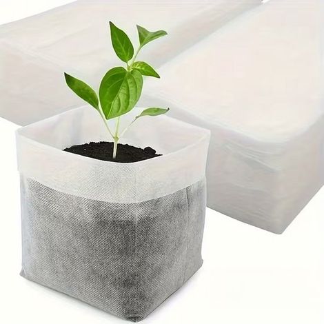 200 sachets de graines biodégradables, sacs à plantes non tissés, pots à graines en tissu, sacs à plantes, fournitures de jardinage (1/5)