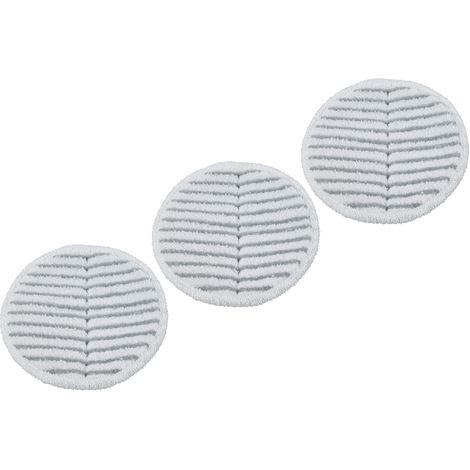 Lot de 3 chiffons de rechange gris pour serpillière vapeur Bissell 2124/2039A, patins de nettoyage adaptés. (1/5)