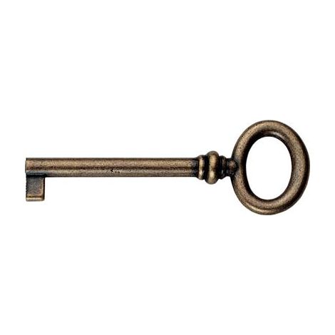 CHIAVE MOBILI FLORENCE MG8496 METALSTYLE - ZAMA OTTONE ANTICATO MM 70- 5 pezzi