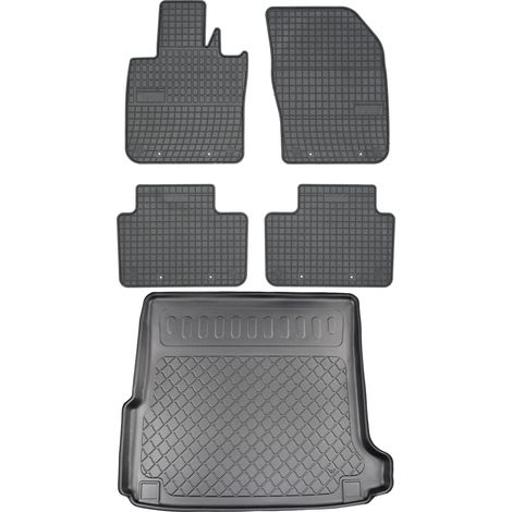 Volvo V60 II Kombi desde 07.2018 SET - Alfombrillas de goma para coche + alfombrilla para maletero